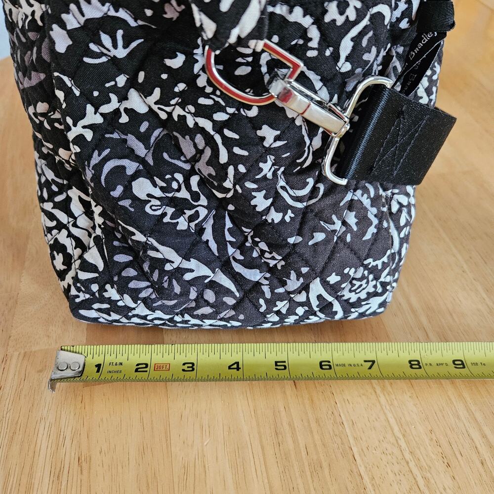 Vera Bradley Medium Traveler Duffle Bag in Paisley Noir - Picture 9 of 13